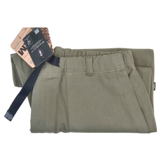 KZM OUTDOOR 可調休閒褲 軍綠 L, 100%棉