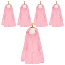 雙龍牌 玩酷輕便雨衣 PE聚乙烯材質 2XL尺寸(155~175cm) SGS規格, 顏色隨機, 5件