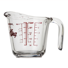 FOXRUN Anchor握柄耐熱玻璃量杯 250ml 刻度量杯 精準量測, 1個