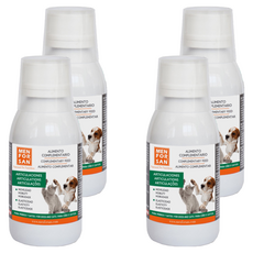 MEN FOR SAN 寵物液態保健品 關節骨骼保健 - 含鮭魚油、白柳，魔鬼爪提取物，術後/過胖毛孩適用, 4瓶