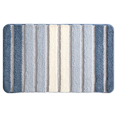 ANTIAN 北歐風防滑吸水植絨保暖地墊 蝶藍色 60 x 40cm 柔軟舒適, 1個