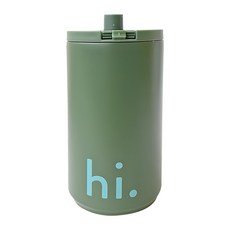 DESIGN LETTERS 直飲保溫杯, 墨綠色, 350ml, 1個