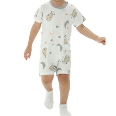 baa baa sheepz 抱抱羊 包屁連身衣 短袖, 95%竹纖維, 身長52, White