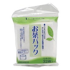 L(12 x 9.5cm) 32個入 一次性使用茶濾袋 食品級材質 拉鍊袋衛生保存, 1包, 白色