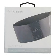 BYZOOM FITNESS 編織阻力環, 特多龍材質, 灰色, 特重阻力, 300 x 80 x 2.1mm, 1盒