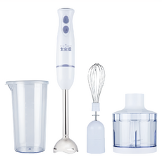 大家源 多功能料理調理棒 全配 TCY-6706 調理棒39 x 6.7 x 6.7cm + 打蛋器23.6 x 4.9 x 4.9cm + 切碎器15.2 x 11.9 x 11.9cm + 料理杯18.6 x 10.4 x 11.5cm 1130g 原廠保固