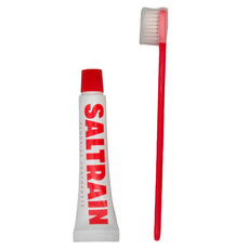 SALTRAIN 低氟淨護牙膏牙刷旅行組 - 紅, 30g, 1組