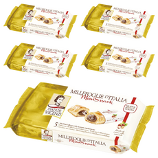 MATILDE VICENZI 維西尼 Mini千層酥 榛果醬夾心, 義大利百年歷史傳統餅乾, 125g, 5包