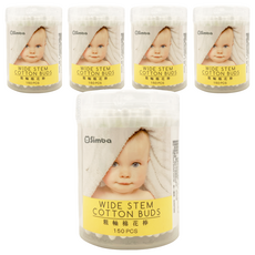 Simba 小獅王辛巴 粗軸棉花棒, 150支, 5罐