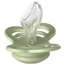 BIBS Couture拇指型矽膠奶嘴, 解剖學奶嘴 灰綠 6-18m, 1個