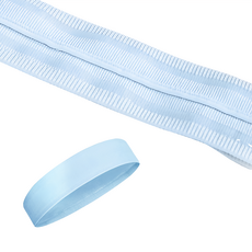 LEADER X 高彈瞬吸百搭運動頭帶, 清新藍, 聚酯纖維, 47 x 5cm, 1條