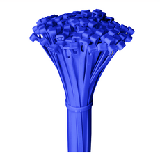 POLYWELL 寶利威爾 可鬆式束線帶 PW15-T65-0082, 藍色, 100條