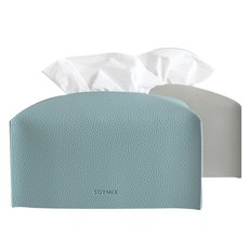 SOYMIX 皮革面紙套 24x13x12公分, 灰色 + 藍色, 2個