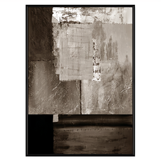 抽象畫 框裱, 黑色