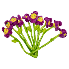 絨毛太陽花娃娃 小號 35cm, 紫色, 10個