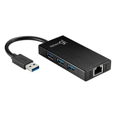 j5create 凱捷國際 USB3.0多功能外接網路擴充卡 JUH470, 黑色, 1個