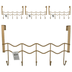 波浪門板勾5勾, 金色, 4個