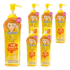 柔蝶 深層卸妝油, 清爽不油膩 洗淨更保濕 天然保濕植物油配方 200ml, 6瓶