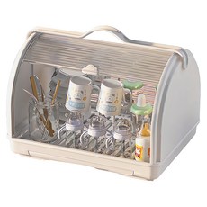 Yeya 也雅 雲朵小屋手提式奶瓶收納瀝水箱, 單件, 奶白色