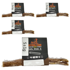 NATURAL FARM 自然牧場 寵物零食 牛腱棒 S 5g 4個 天然耐咬潔牙骨