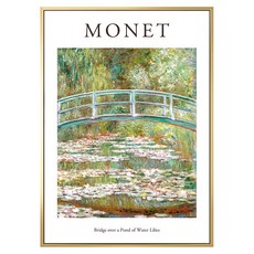 菠蘿選畫所 莫內 睡蓮池上的橋 AVAR5729G, 金色