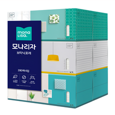 Vodonic Foret Mona Lisa 抽取式面紙, 280抽 x 6盒, 6包, 1袋