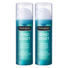 Neutrogena 深層淨化洗卸輕透潔顏油 保濕型, 142ml, 2瓶