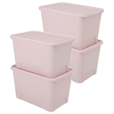 KAZT 馬卡龍生活盒 Set 2個, 60.5x40.7x34.5cm, 粉色, 4個