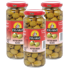 FIGARO 裴加羅 綠橄欖, 開胃小點 菜品提味, 340g, 3罐