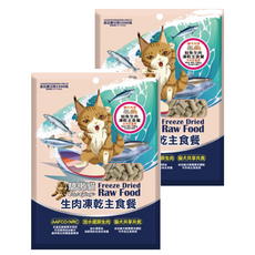 Cat Glory 驕傲貓 18週以上貓犬共享 生肉凍乾主食餐, 鮭魚羊奶, 100g, 2包