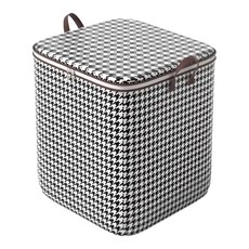 德利生活 大容量收納袋, 千鳥格, 56 x 45 x 56cm, 140L, 1個