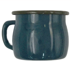 LIFE FACE 琺瑯杯 大肚杯 380ml, 藍色, 1個