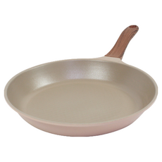 Kitchen-Art Bon 木柄鑽石塗層平底鍋 淡粉色, 28cm, 1個