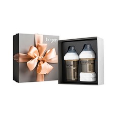 Hegen 新生兒奶瓶禮盒 PPSU (4P), 快速開關設計 智能防脹氣 可疊放收納