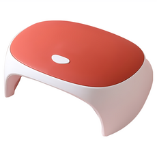 ANTIAN 智能紅光速乾美甲光療燈/高顏值不黑手指甲油膠烤燈/美甲烘乾機/美甲機 54W大功率,粉白色, 1台