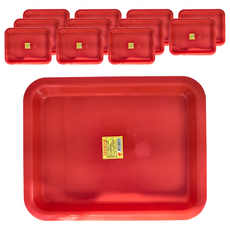 Tien Chen 添成塑膠 方盤, 紅色, 12個