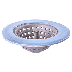 小麥水槽防堵塞手提過濾網 PP+TPR材質 外直徑11cm 內直徑7.5cm, 隨機色, 2個