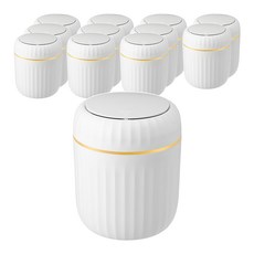 i LIFE 韓系彈蓋桌面迷你垃圾桶 12個, 1層, 白色