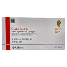 大醫生技 德國水解膠原蛋白粉, 無腥味無膽固醇, 小分子好吸收, 6g, 30包, 1盒
