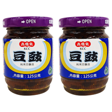 高慶泉 素食豆豉 純黑豆釀造, 125g, 2罐
