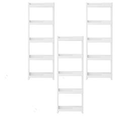 comet 可移動5層邊角置物架, 白色, 3個