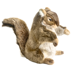 HANSA TOY 絨毛填充玩偶 紅松鼠手偶, 1個, 1