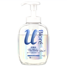 Biore 蜜妮 台灣公司貨 高彈潤沐浴慕絲 清新皂香, 540ml, 1瓶