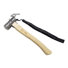 TKS 暴力鷹鎚二代 SUS630高硬度不鏽鋼頭部 山核桃木木柄 附防滑手帶, 1支, TK-EG02