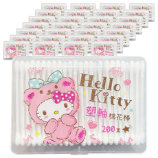 Hello Kitty 凱蒂貓 塑軸棉花棒 200支, 36包