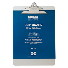 HIGHTIDE penco 鋁製板夾 A4 重型純鋁結構, 330 毫米 x 230 毫米, DP191, 1個