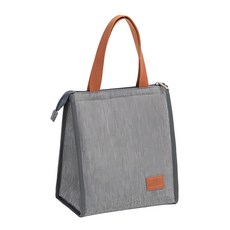 WEYOUNG 捷華 手提保溫包 灰色 鋁箔保溫層 便當袋, 單一尺寸, 1入, 混和顏色