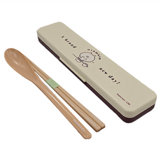 Skater 塑膠湯匙筷子 附收納盒組, 小小兔丸, 661464, 1組