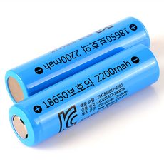 18650 배터리 3.7V 2200mAH 보호회로적용, 2개입, 1세트