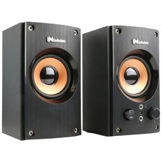infotec 英富達 2.0聲道USB二件式木質喇叭，580瓦，USB供電，INF-SP-RX8, 黑橘